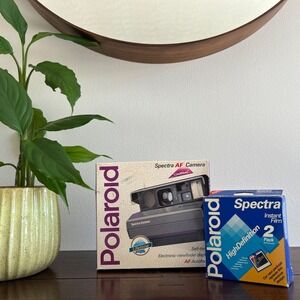 Polaroid Spectra AF Instant Film Camera Vintage Original Box W/ Manual